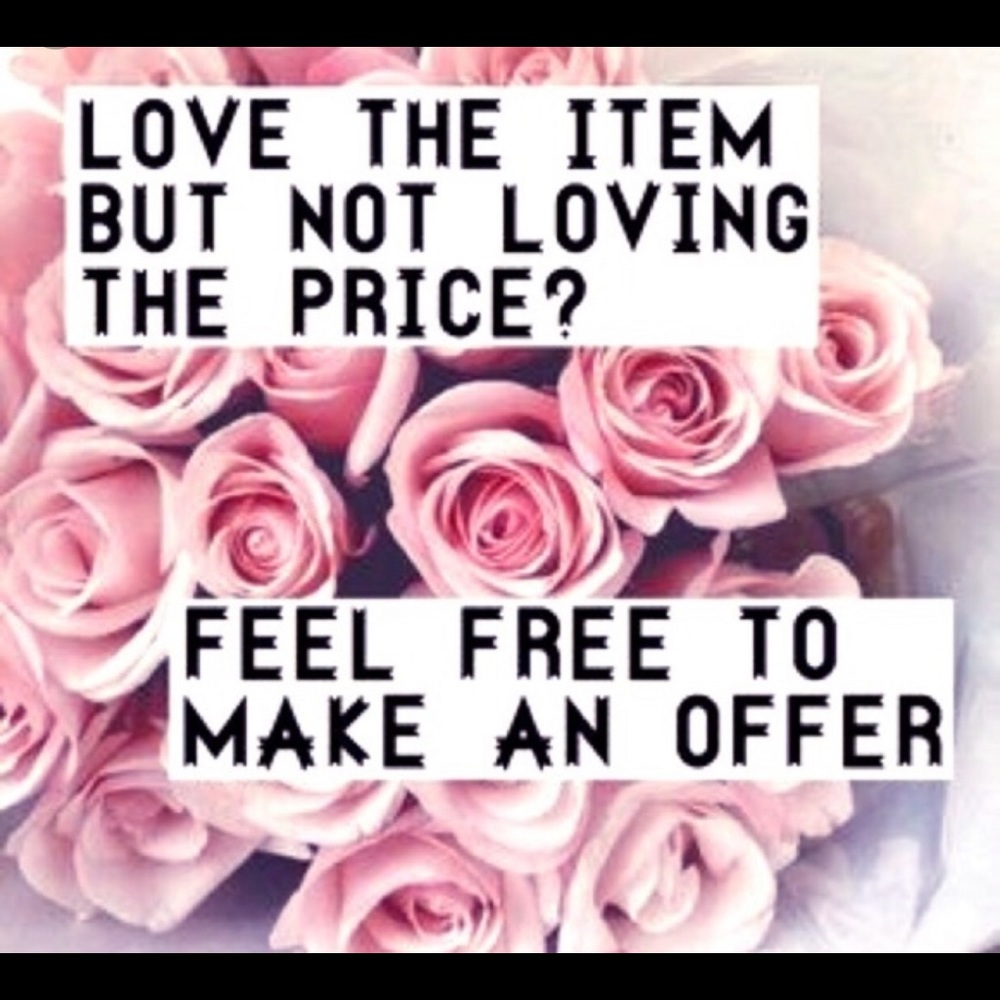 make an offer! start a bundle & explore my closet!